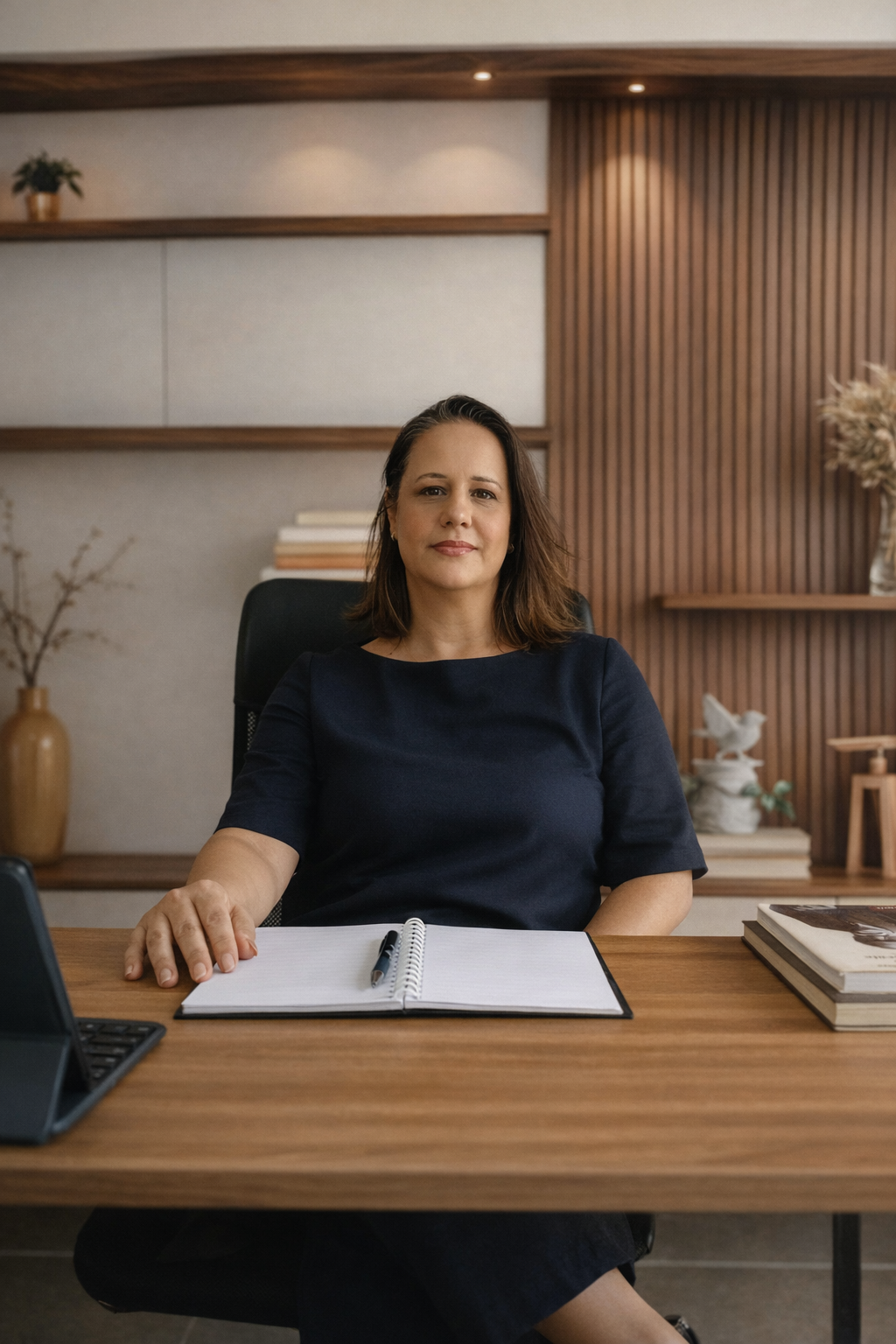 Juliana Lopes em seu consultório